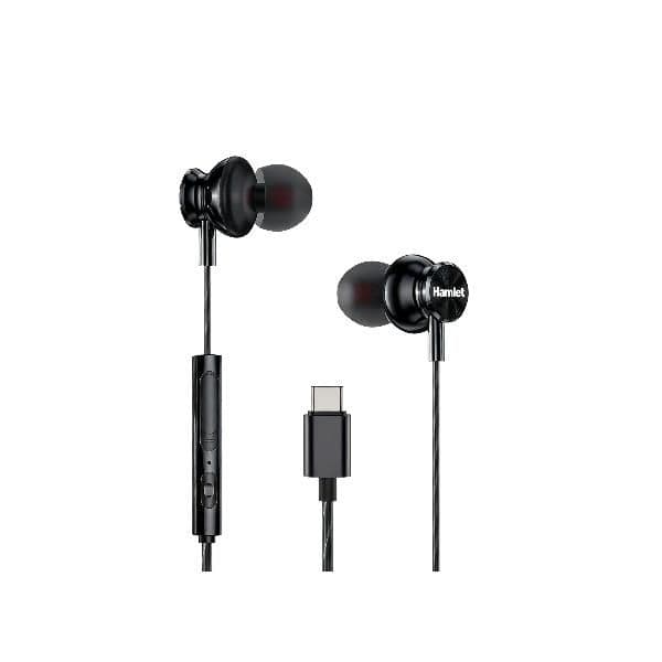 HHEADM-IEC Auricolari in-ear USB-C con telecomando per chiamate e volume - Cavo 120cm