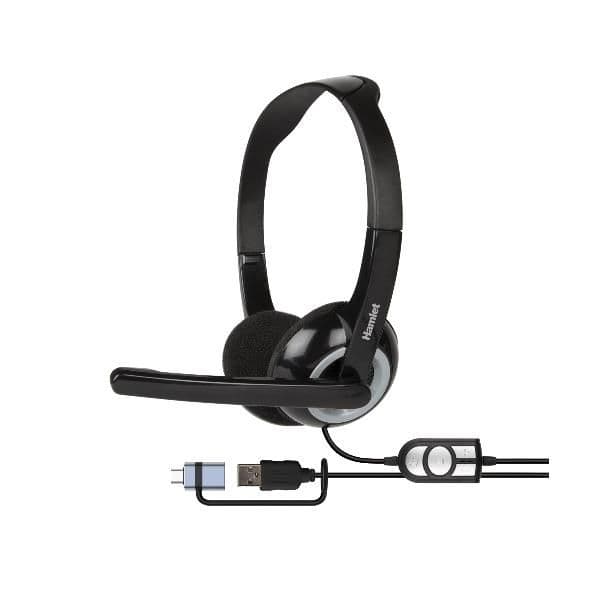 HHEADMUS-CX CUFFIA CON MICROFONO E TELECOMANDO USB-A + USB-C