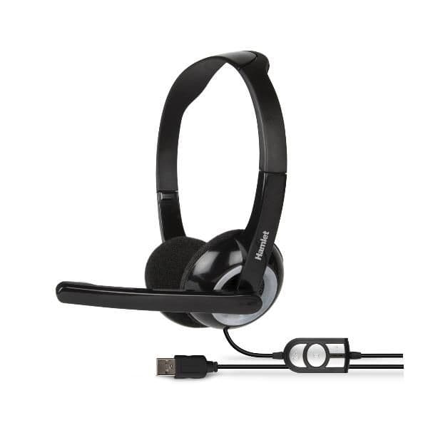 HHEADMUS CUFFIA CON MICROFONO E TELECOMANDO USB