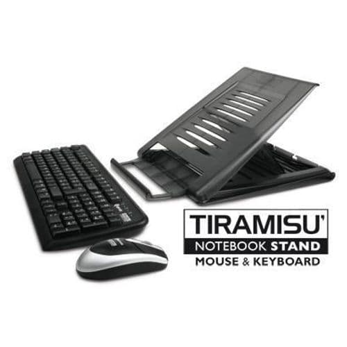 XTMS100KMW Kit Tiramisù Supporto Notebook con Tastiera e Mouse Wireless RF