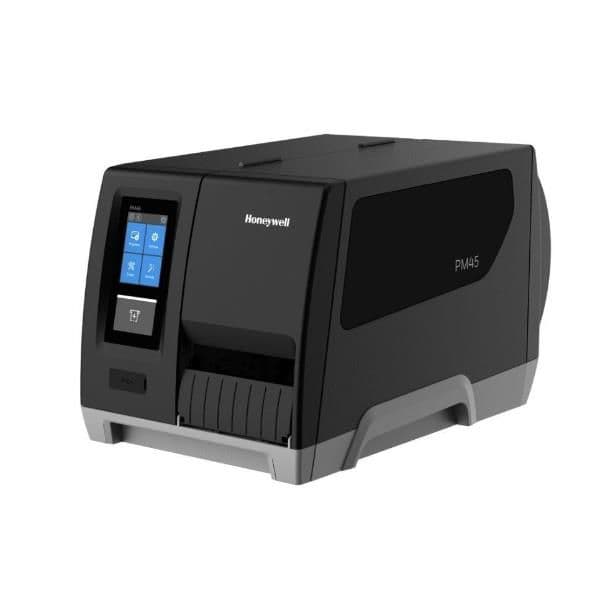 PM45A, Full Touch Display, Ethernet, Fixed Hanger, Rewinder + label taken sense, TT, 203 DPI, No Power Cord