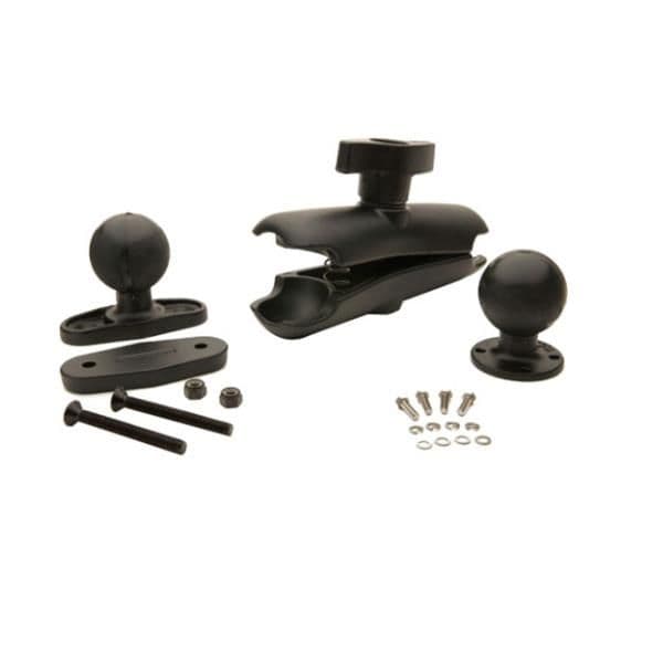 RAM MOUNT KIT, FLAT CLAMP BASE, MEDIUM ARM, 8.5 inches (215mm), BALL FOR VEHICLE DOCK REAR
