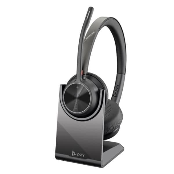 Cuffie HP Poly Voyager 4320 USB-C Headset +BT700 dongle + Charging Stand
