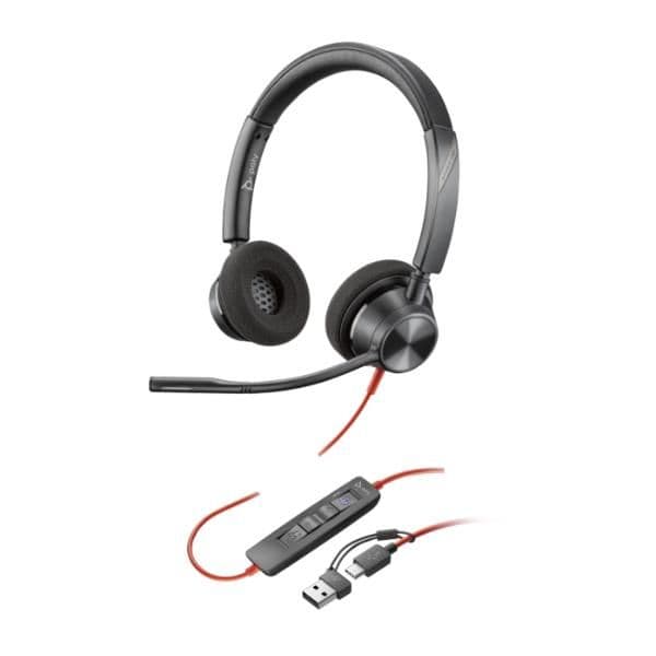 Cuffie HP Poly Blackwire 3320 USB-C/A MS
