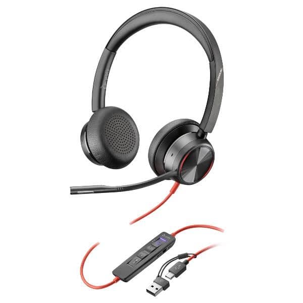 Cuffie HP Poly Blackwire 8225 USB-C/A - MS