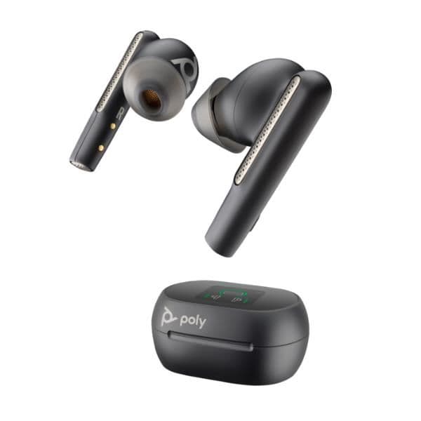Cuffie HP Poly Voyager Free 60+M UC + Adattatore BT700 USB-C + Custodia per ricarica con touchscreen