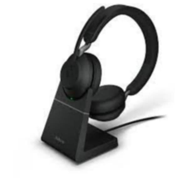 26599-999-889 -Jabra Evolve2 65, Link380c MS Stereo con Sede di ricarica, Black