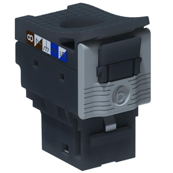 24 PRESE CAT 6 UTP LCS KEYSTONE TOOLLESS RJ45 NERO