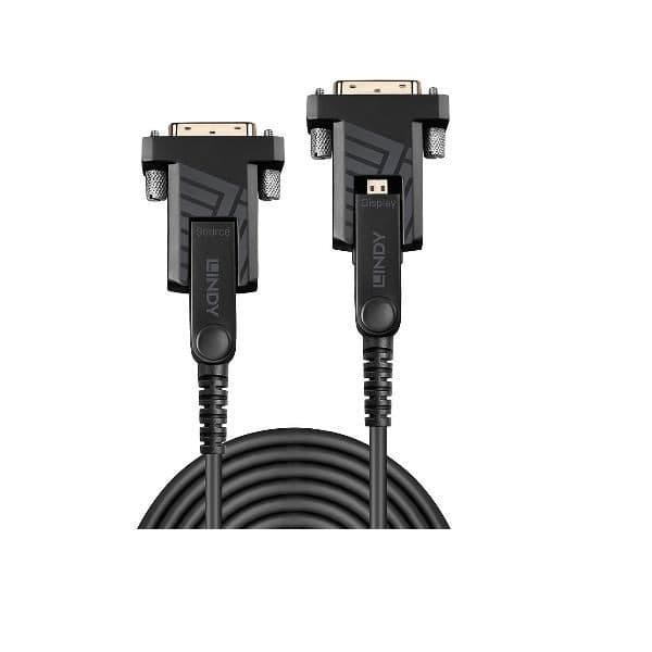 Cavo Micro-HDMI 4K60 Ibrido in Fibra Ottica con connettori HDMI & DVI removibili, 20m