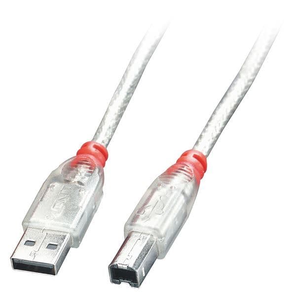 CAVO USB 2.0 TIPO A/TIPO B BIANCO, 0.5M