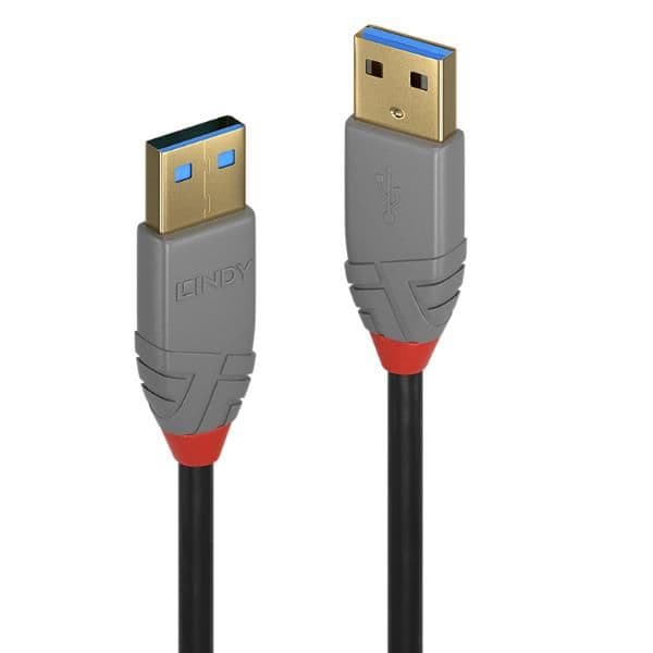 Cavo USB 3.2 Tipo A a A, 5 Gbit/s, Anthra Line, 0.5m