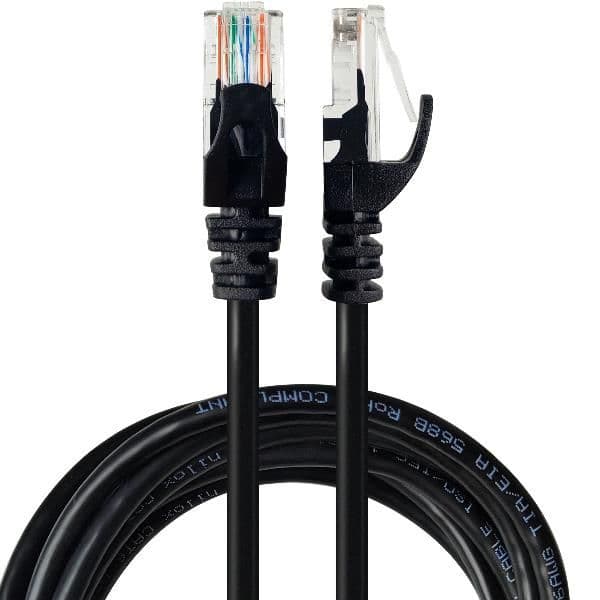NILOX TECH - Cavo di rete Ethernet RJ45 CAT 5E, maschio a maschio, lunghezza cavo 3 mt, guaina PVC flessibile e resistente