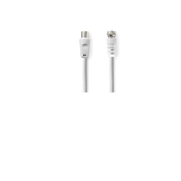NILOX TECH - Cavo antenna coassiale con connettori F a connettori IEC 169-2, maschio a maschio F, lunghezza cavo 3 mt