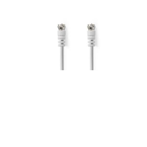 NILOX TECH - Cavo antenna satellitare con connettore F a connettore F, maschio a maschio, lunghezza cavo 5 mt