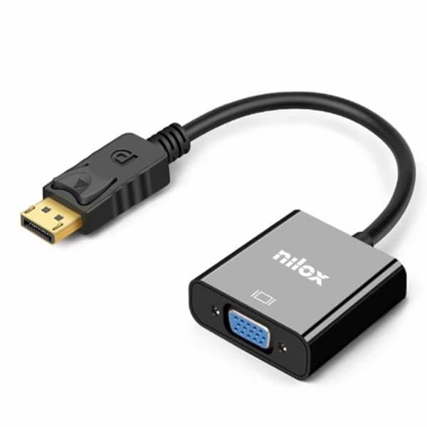 NILOX TECH - Adattatore da DP a VGA-F per dispositivi forniti di connettore DisplayPort a monitor VGA con installazione Plug and Play
