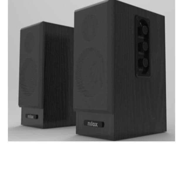 NILOX TECH - Casse preamplificate, potenza audio 30 Watt, lunghezza cavo 1.5 mt, ingresso RCA