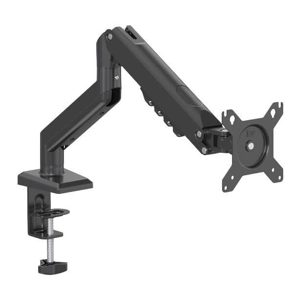 NILOX TECH - Supporto a braccio singolo regolabile per Monitor, adatto a monitor dai 15" fino a 32", VESA 75x75 e 100x100