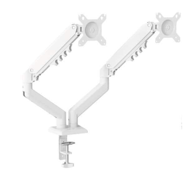 NILOX TECH - Supporto a doppio braccio per monitor da 15” a 32”, VESA: 75x75 e 100x100