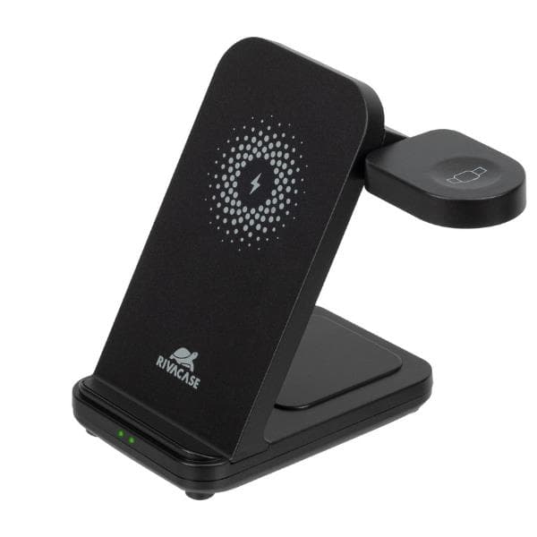 Caricatore Stand Wireless 3 in 1 Nero