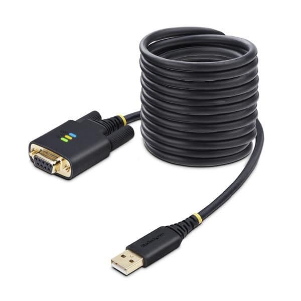 Cavo USB a Seriale Null Modem da 3 mStruttura robusta in TPE