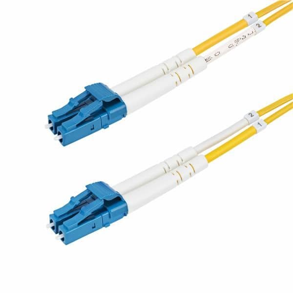Cavo in fibra ottica duplex monomodale OS2 da LC a LC (UPC) da 5m, 9/125µm, 100G, Insensibile alla piegatura, Bassa perdita di inserzione, Cavo patch in fibra LSZH