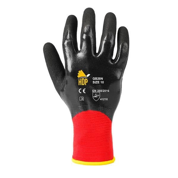GUANTO NYLON/SPANDEX SABBIATO RICOPERTO TG.10 - 12PA