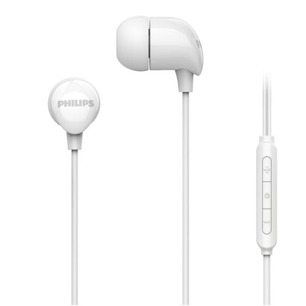 CUFFIE IN EAR CABLATE CON MICROFONO - BIANCO