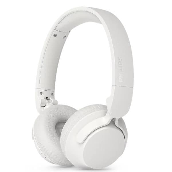 CUFFIA OVER-EAR WIRELESS BLUETOOTH MICROFONO E CANCELLAZIONE DEL RUMORE - BIANCO