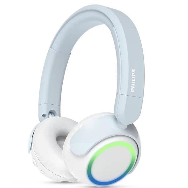 CUFFIA ON-EAR WIRELESS PER BAMBINI BLUETOOTH MICROFONO - AZZURRO