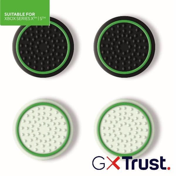 GOMMINI ANTISCIVOLO THUMB GRIPS CONTROLLER XBOX (4PZ: 2 BIANCHI + 2 NERI) - TRUST GXT267