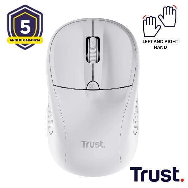 MOUSE WIRELESS - 1600DPI - TRUST PRIMO BIANCO