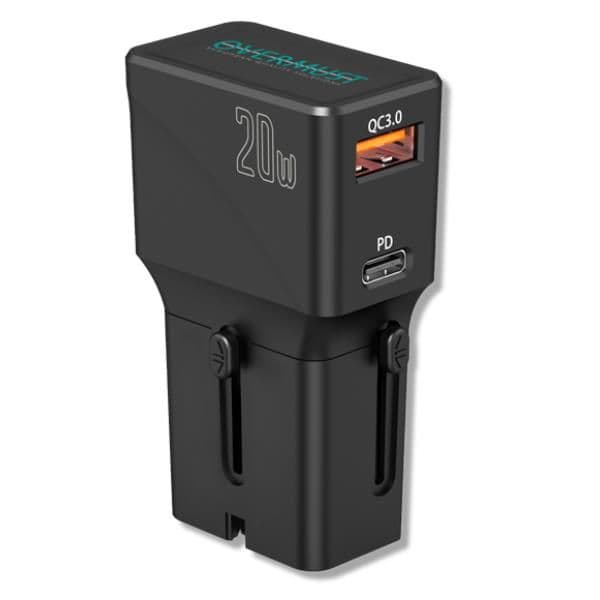 TRAVEL CHARGER 2 USB PORT PD 20W