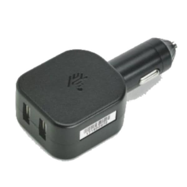 CARICABATTERIE DA AUTO CON 2 PORTE USB PER STAMPANTI E TERMINALI ZEBRA