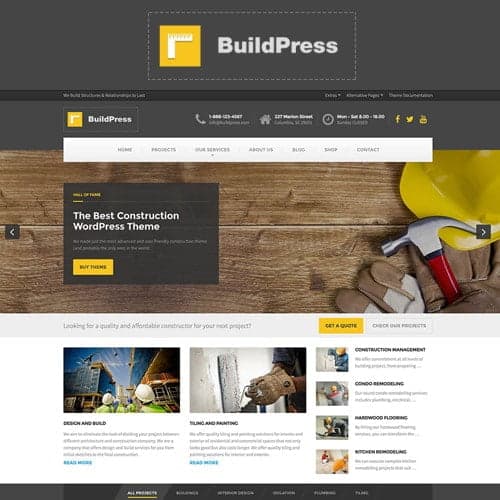 Construction Business & Building Company Theme