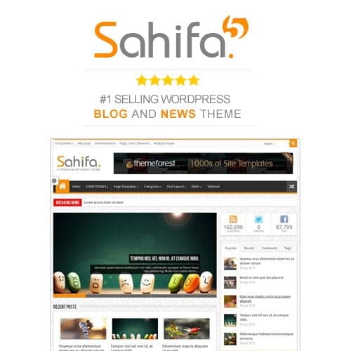 Sahifa – Responsive News | Magazine | Blog Theme