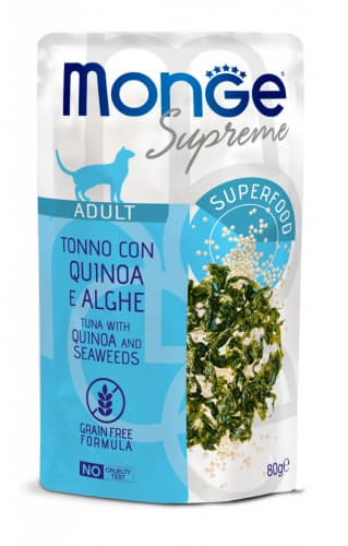 Monge Supreme Buste Tonno con Quinoa e Alghe - Adult 80 gr.