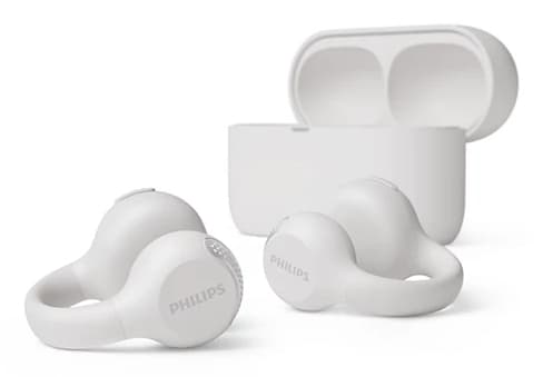 Philips Serie 2000 TAQ2000WT Auricolare True Wireless Stereo (TWS) clip auricolare, A orecchio aperto Musica e Chiamate Bluetooth Bianco GARANZIA ITALIA