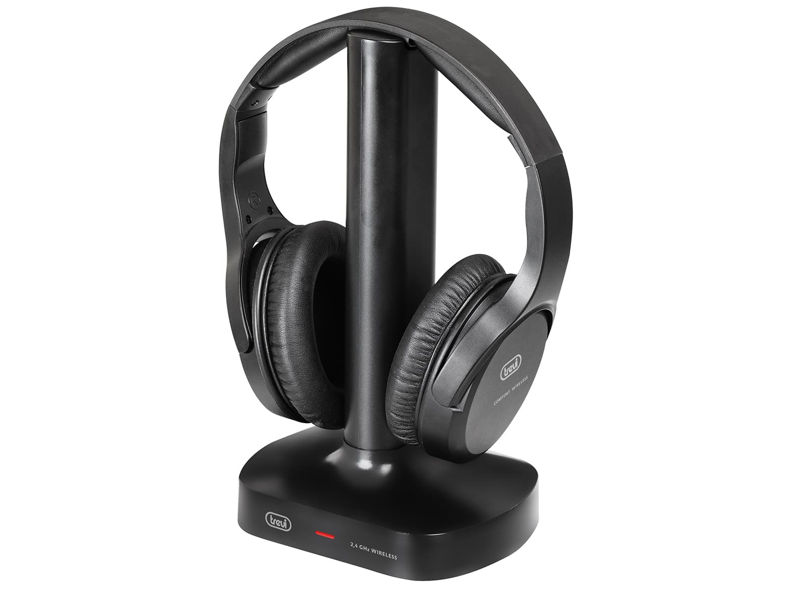 Trevi FRS 1480 R Cuffie Con cavo e senza cavo A Padiglione MUSICA USB tipo-C Base di ricarica Nero GARANZIA ITALIA