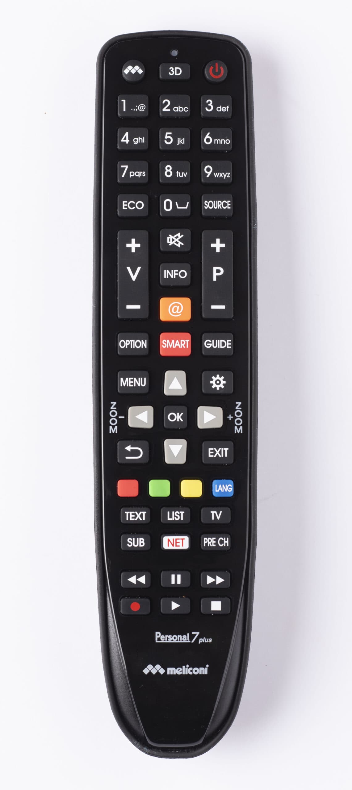 Meliconi Gumbody Personal 7 plus telecomando IR Wireless TV Pulsanti GARANZIA ITALIA