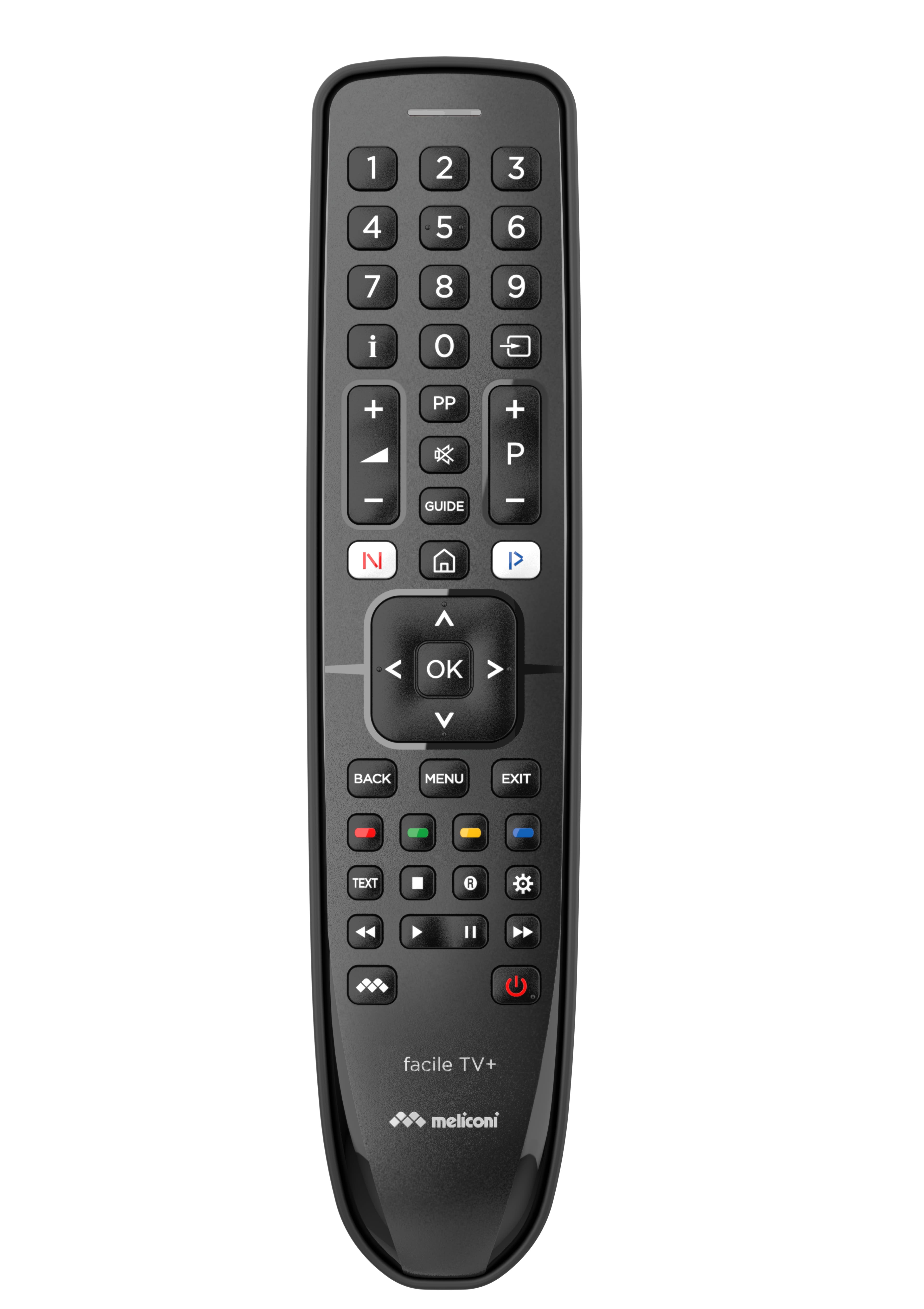 Meliconi Gumbody Facile TV+ telecomando RF Wireless Pulsanti GARANZIA ITALIA