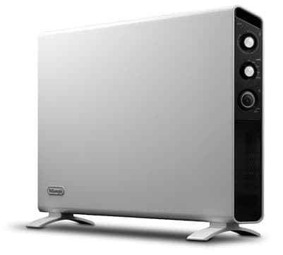 De’Longhi HCX3220FTS stufetta elettrica Nero, Bianco 2000 W Riscaldatore ambiente elettrico con ventilatore GARANZIA ITALIA