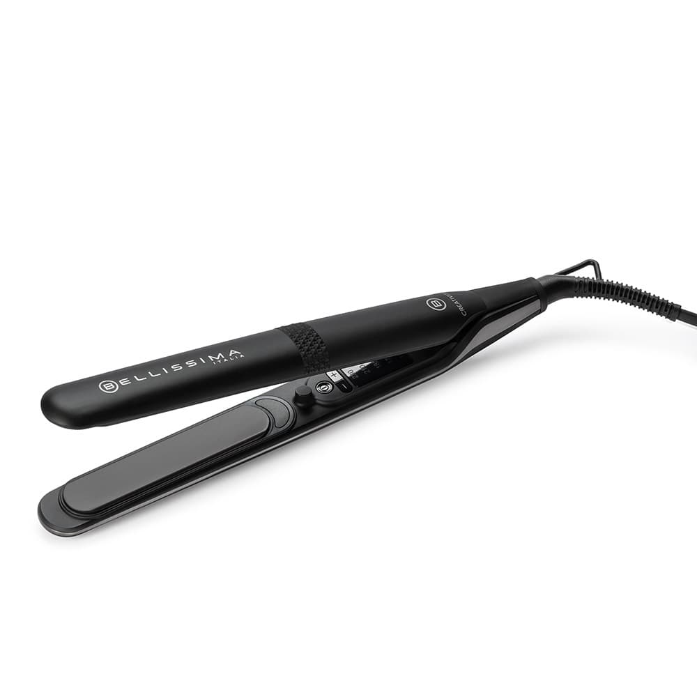 Bellissima Imetec Piastra Creativity, Capelli Lisci o Mossi, Rivestimento Ceramica Diamond, 5 Temperature 150/230°C, funzione Memory, Calore Costante, Riscaldamento Rapido GARANZIA ITALIA