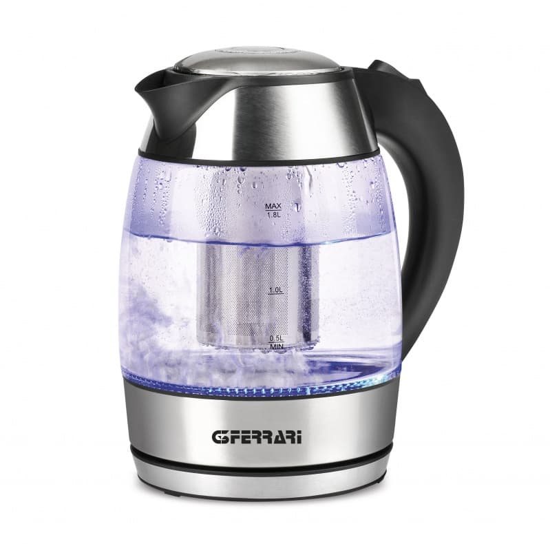 G3 Ferrari BolleBlu bollitore elettrico 1,8 L 2200 W Nero, Acciaio inox, Trasparente GARANZIA ITALIA