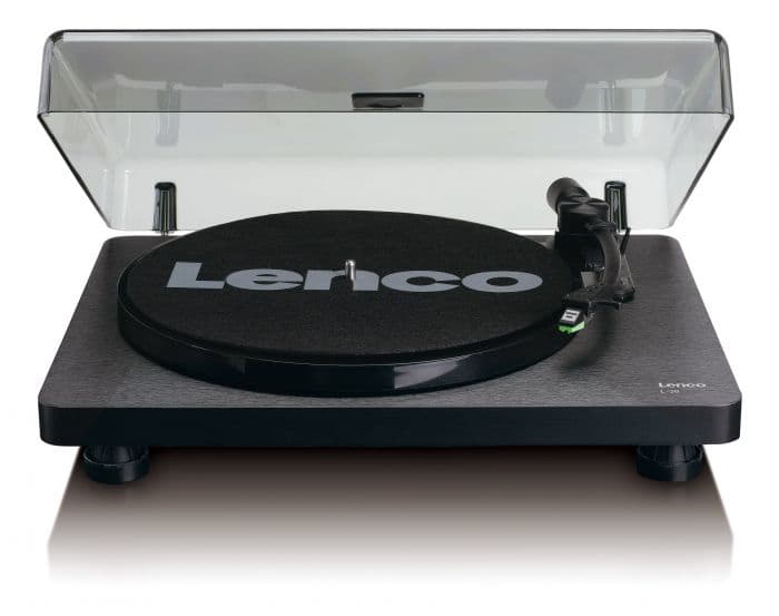 Lenco L-30BK piatto audio Giradischi con trasmissione a cinghia Nero Semiautomatico GARANZIA ITALIA