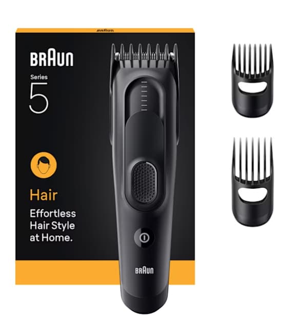 Braun Tagliacapelli Series 5, +3 Strumenti Di Styling, 17 Lunghezze, HC5530, Nero GARANZIA ITALIA