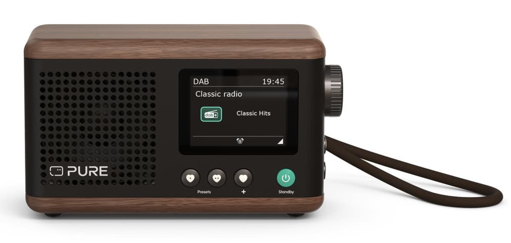 Pure Classic Mini Portatile Digitale Crema, Legno GARANZIA ITALIA