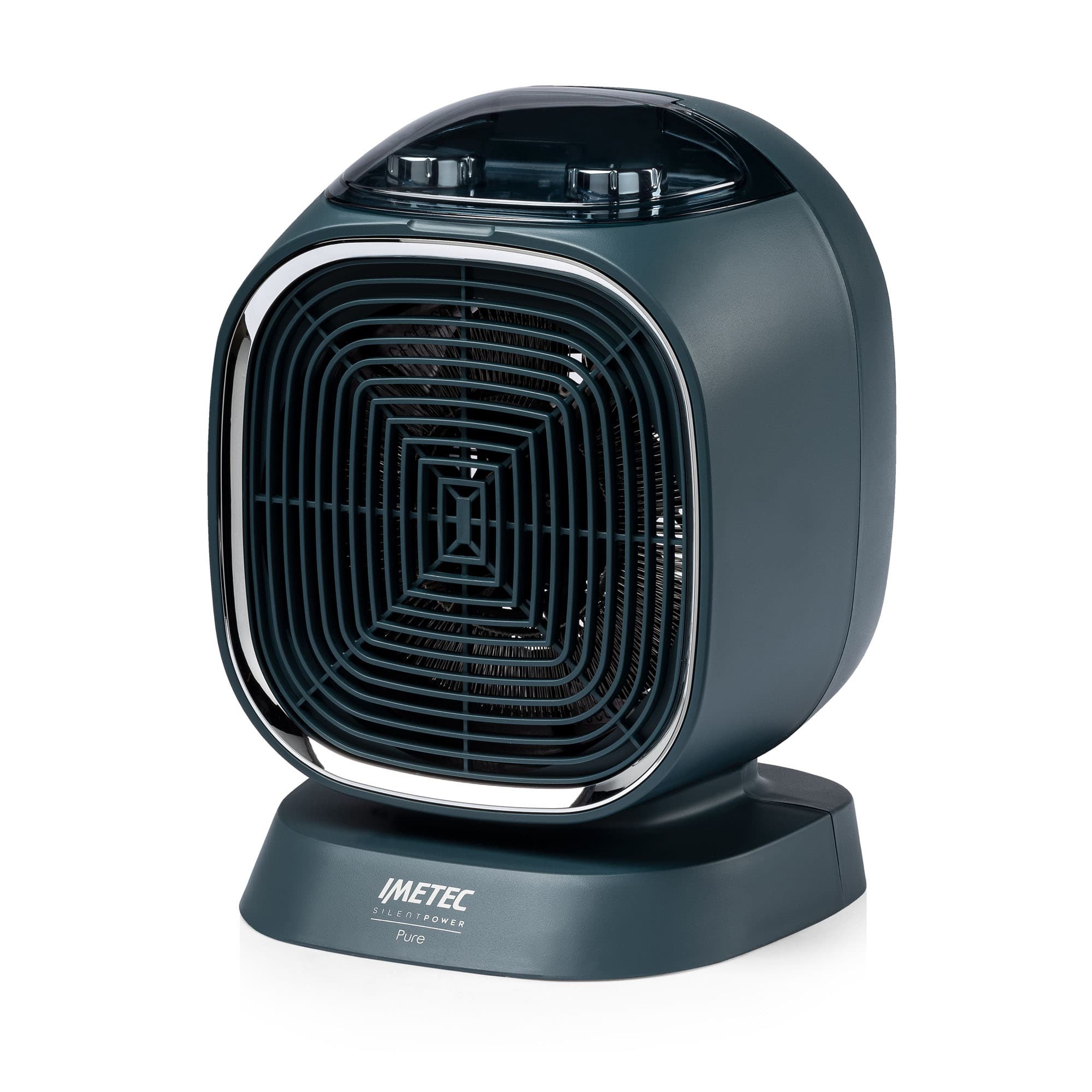 Imetec Silent Power Pure, Termoventilatore silenzioso con ionizzatore e timer di autospegnimento, Stufetta Elettrica, 2100 W, funzione antigelo, temperatura regolabile, 4 funzioni GARANZIA ITALIA