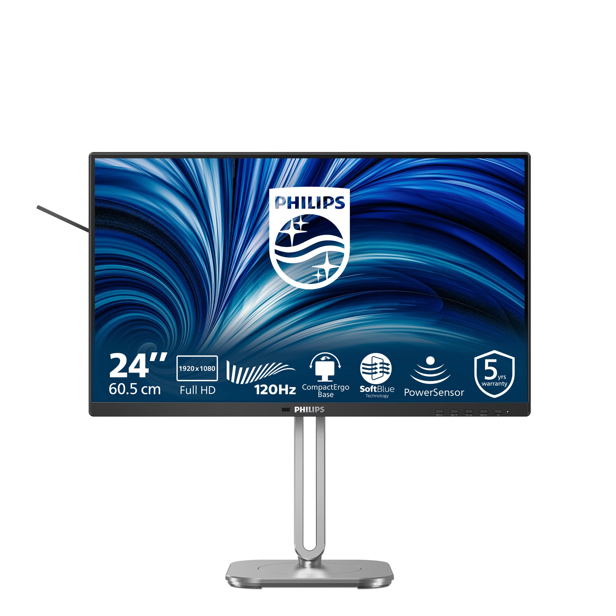 Philips Serie 4000 24B2N4200/00 Monitor PC 60,5 cm (23.8") 1920 x 1080 Pixel Full HD LCD Grigio GARANZIA ITALIA
