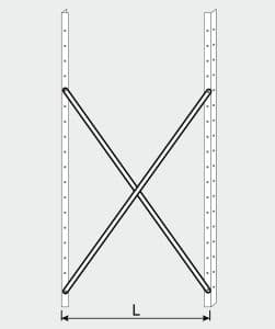 EU77009-04 crocera per scaffale ECO da cm 40