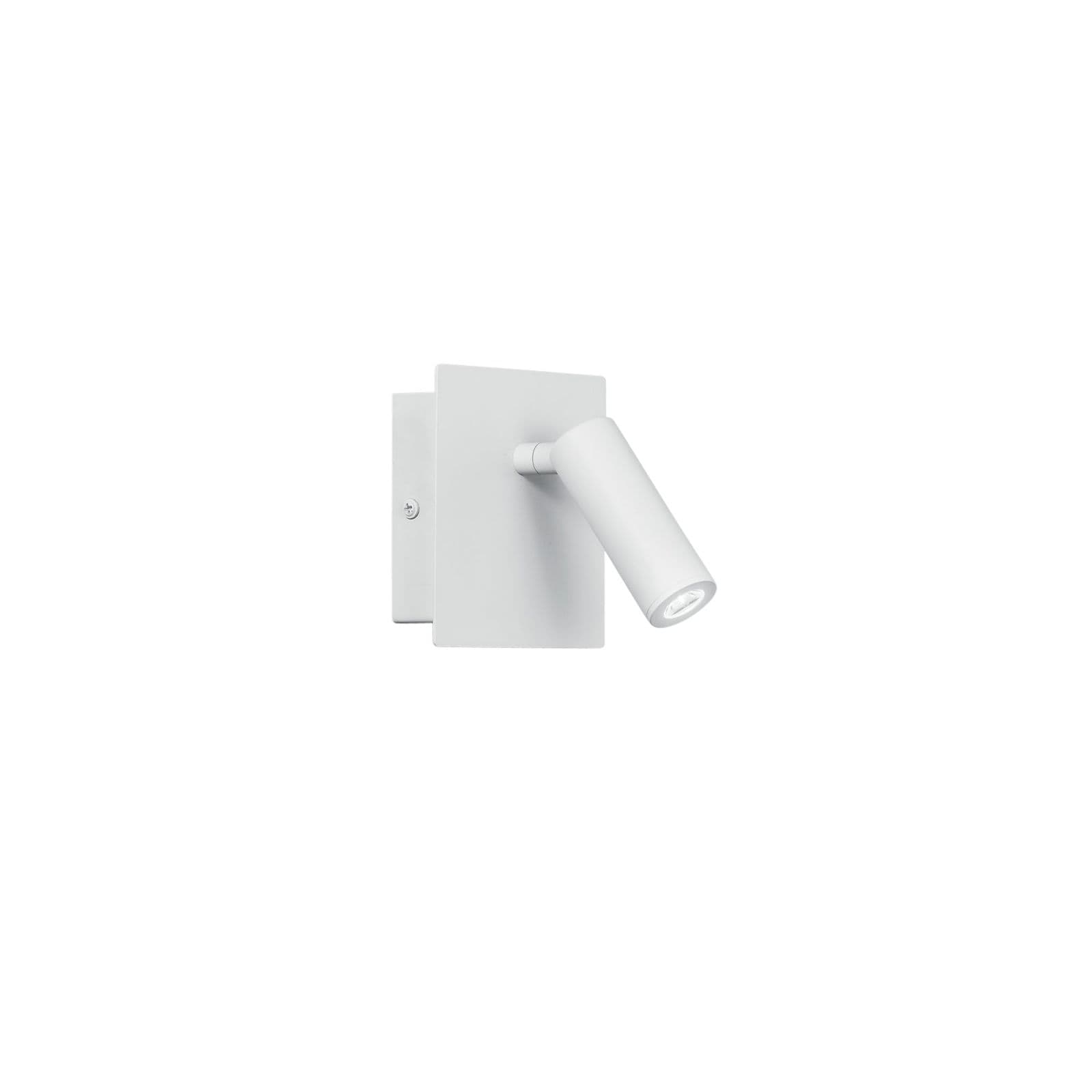 APPLIQUE A PARETE LED DICKENS ORIENTABILE BIANCA 2,2W 220LM 3000K 11X11X9CM